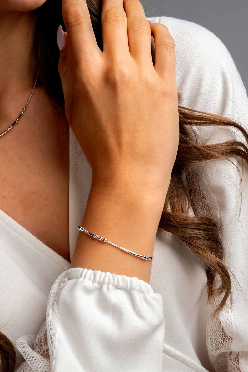 Morse Code Name Necklace