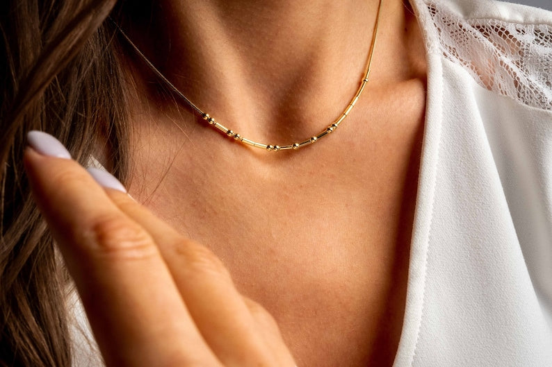Morse Code Name Necklace