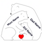 Bear Hug Bunch - Customizable Wood Puzzle