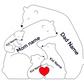 Bear Hug Bunch - Customizable Wood Puzzle