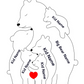 Bear Hug Bunch - Customizable Wood Puzzle